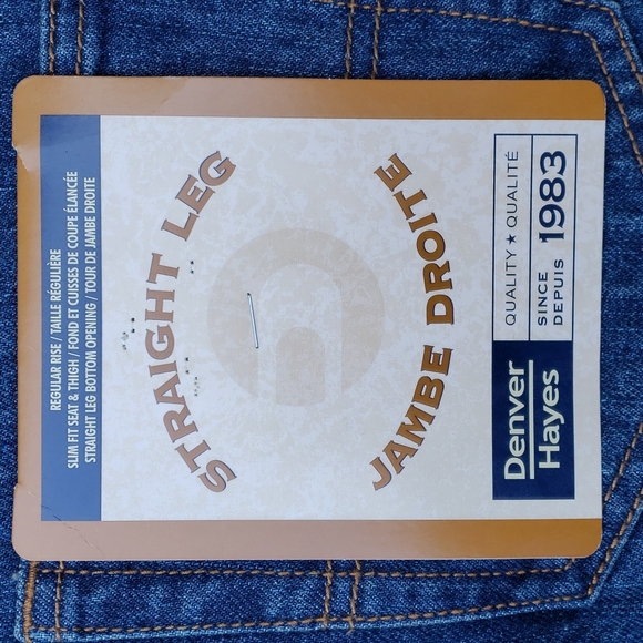 NEW! Men's Straight Leg Denim Jeans - Picture 4 of 5